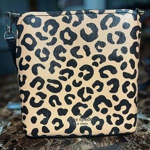 Kate Spade Darcy Leopard Bucket Crossbody